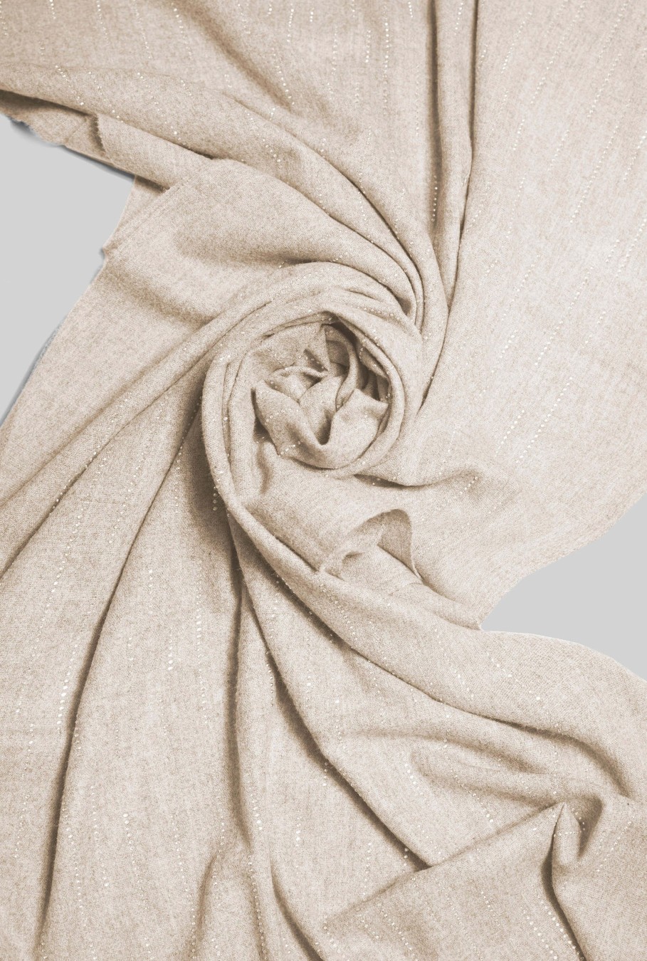 James Lakeland Accessories | All Over Crystal Scarf Cream