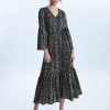 James Lakeland Dresses | Python Print Belted Dress Black-Beige