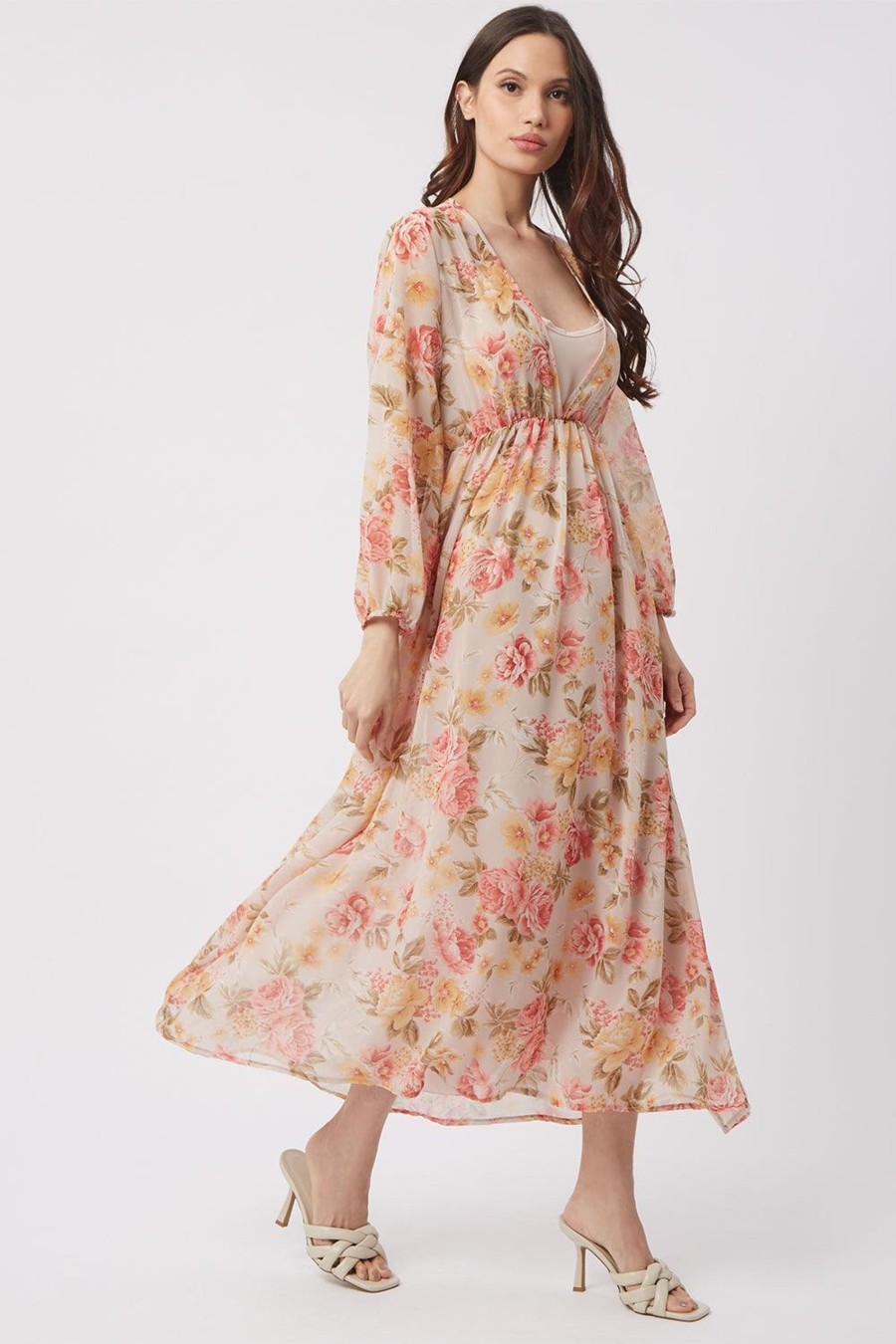 James Lakeland Dresses | Floral Chiffon Maxi Dress