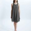 James Lakeland Dresses | Sleeveless Wave Hem Dress Charcoal