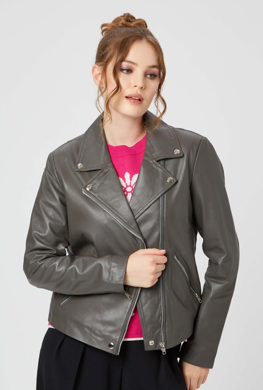 James Lakeland Coats & Jackets | Leather Zip Jacket