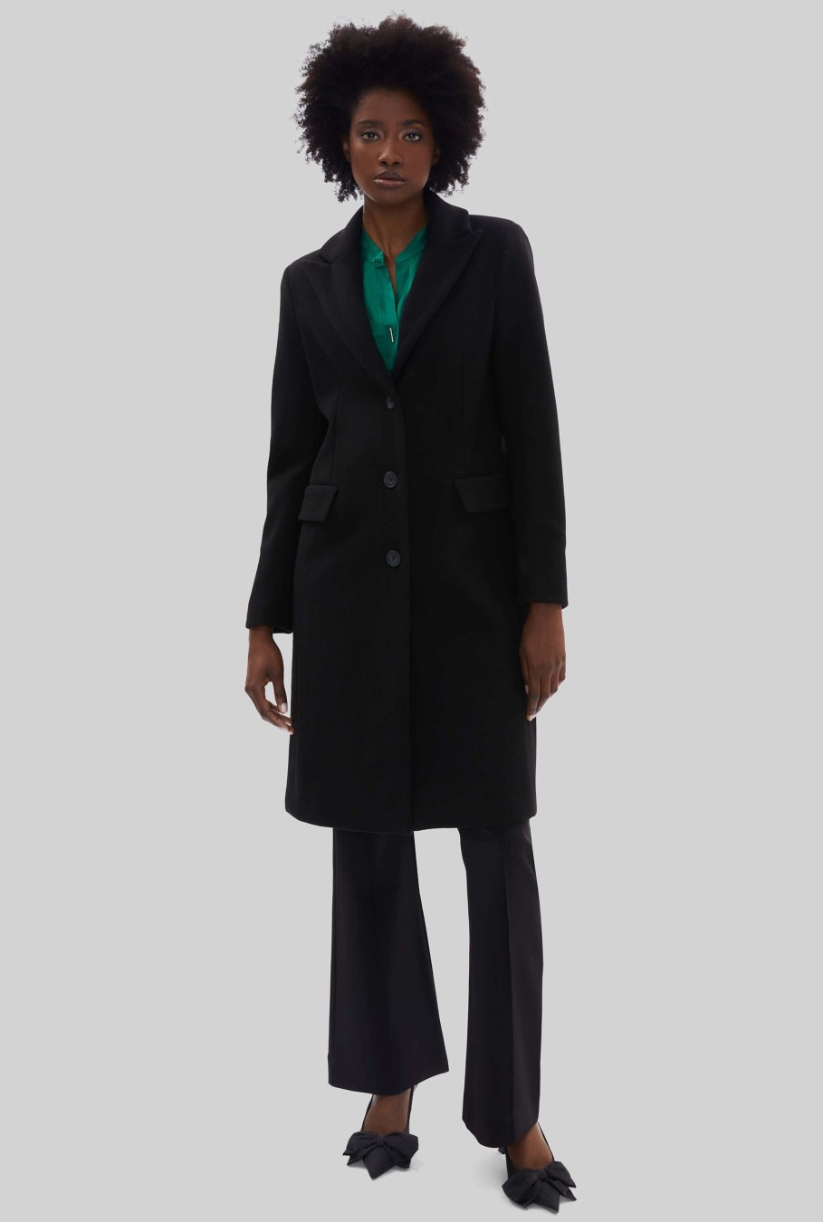 James Lakeland Coats & Jackets | 3 Button Coat Black