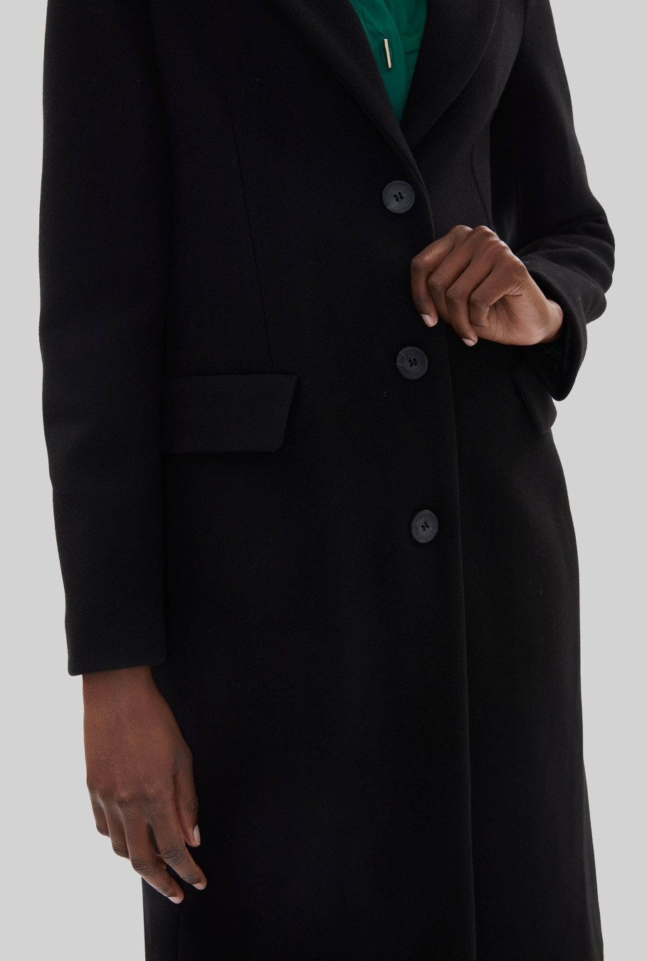 James Lakeland Coats & Jackets | 3 Button Coat Black