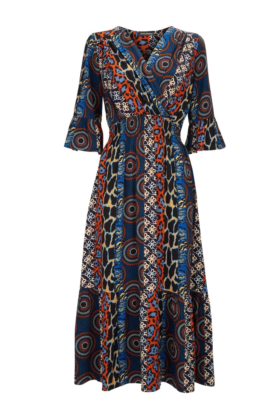 James Lakeland Dresses | Flute Sleeve Midi Dress