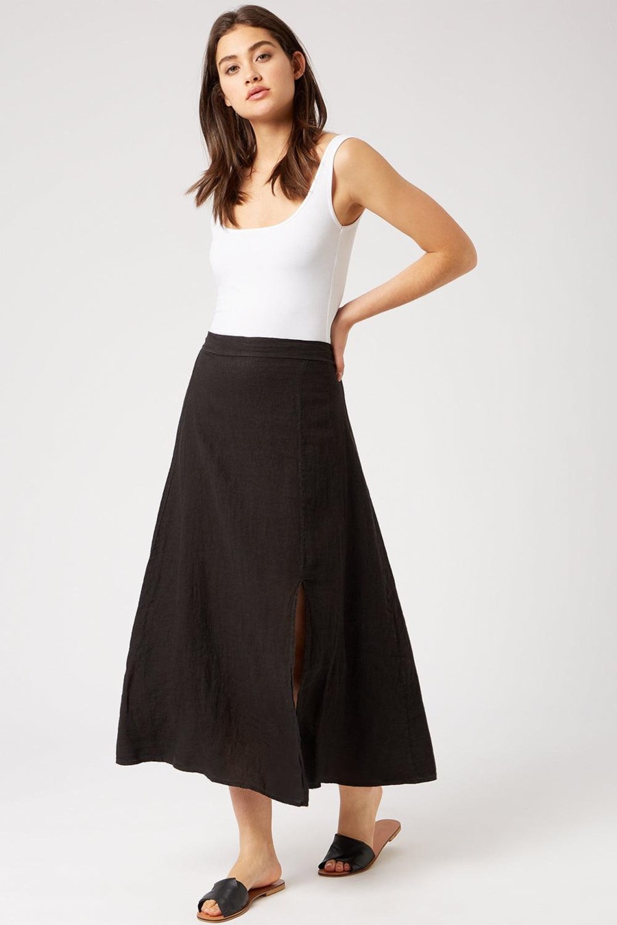 James Lakeland Skirts | Maxi Linen Skirt