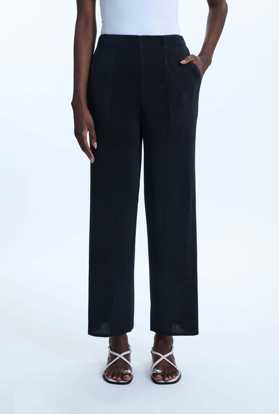 James Lakeland Trousers | Pleated Wide Leg Trousers