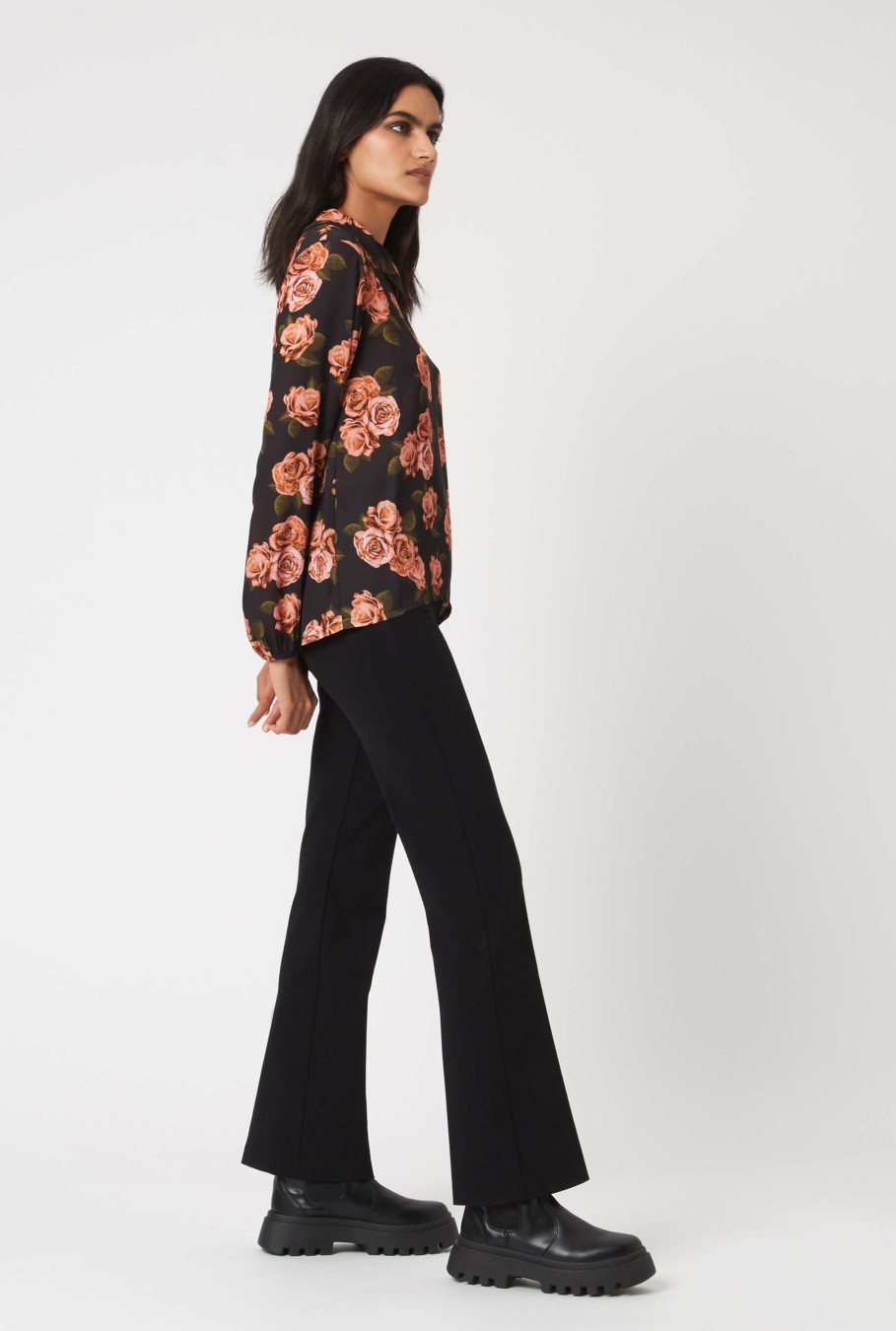 James Lakeland Tops & Knitwear | Rose Print Detail Blouse