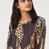 James Lakeland Tops & Knitwear | Leopard Detail Print Blouse