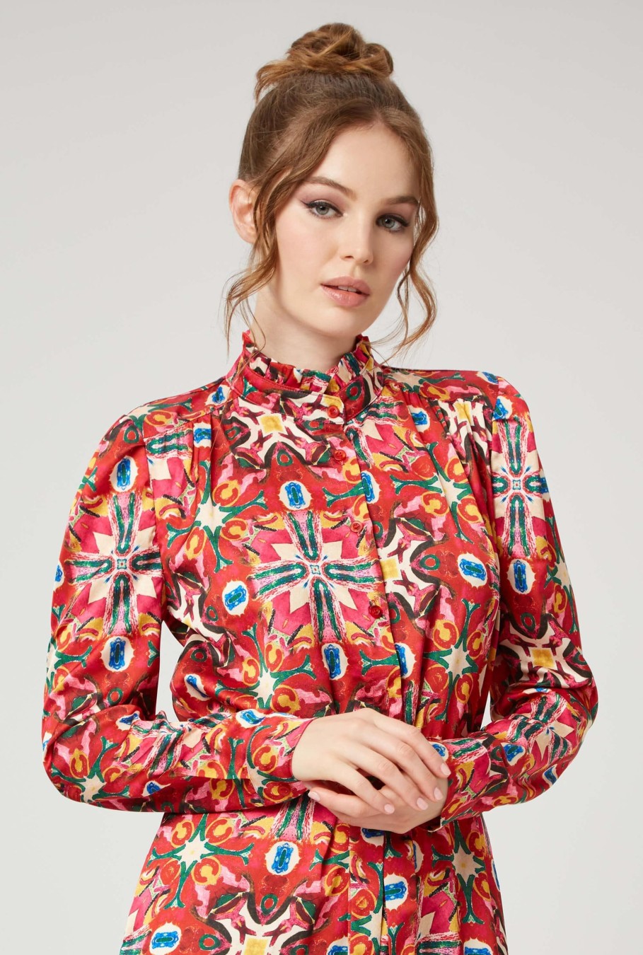 James Lakeland Dresses | Print Belted Midi Dress