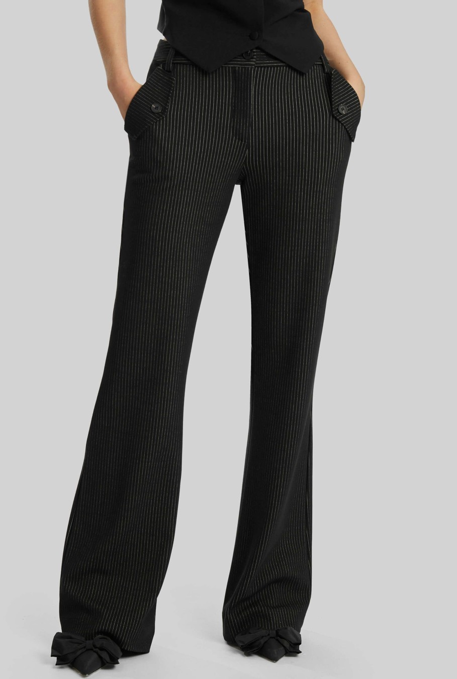 James Lakeland Trousers | Pin Stripe Tailored Trousers