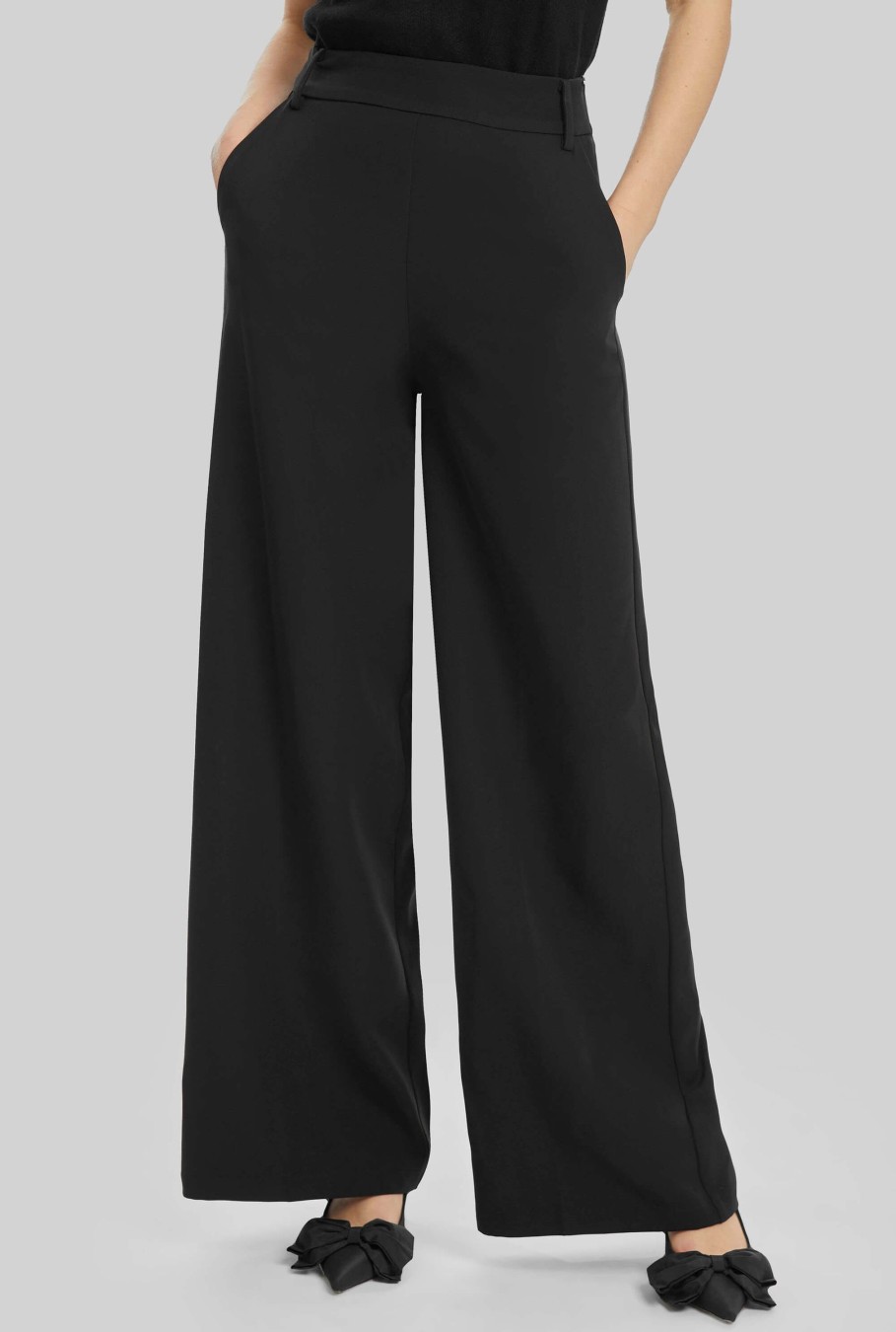 James Lakeland Trousers | Wide Leg Tuxedo Trousers