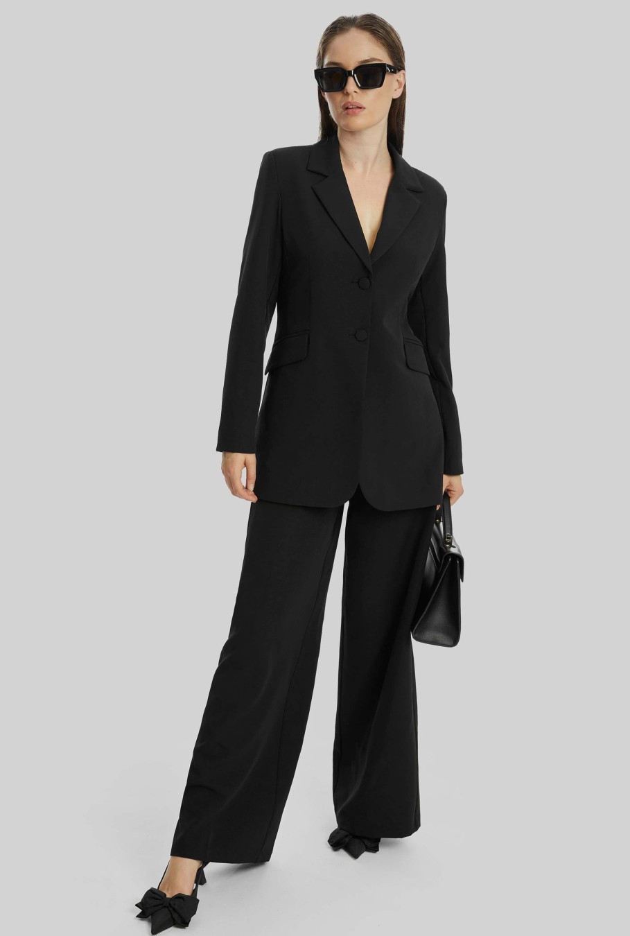 James Lakeland Trousers | Wide Leg Tuxedo Trousers