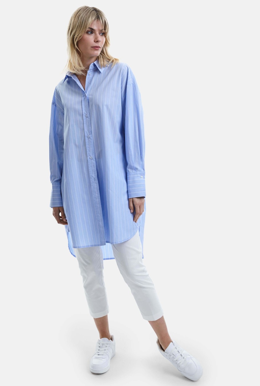 James Lakeland Tops & Knitwear | Oversized Stripped Shirt Dress