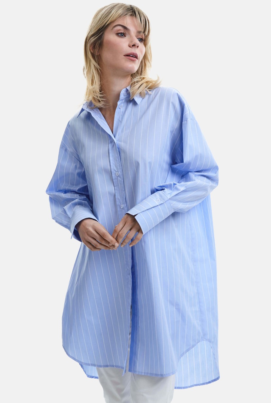 James Lakeland Tops & Knitwear | Oversized Stripped Shirt Dress