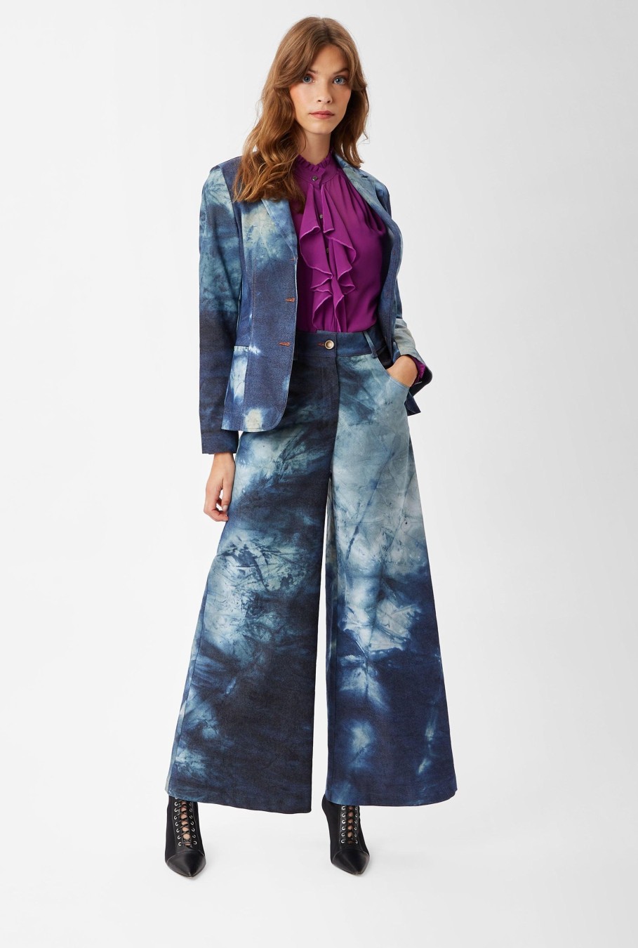 James Lakeland Coats & Jackets | Denim Tie Dye Blazer