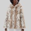 James Lakeland Coats & Jackets | Lynx Hooded Faux Fur Jacket