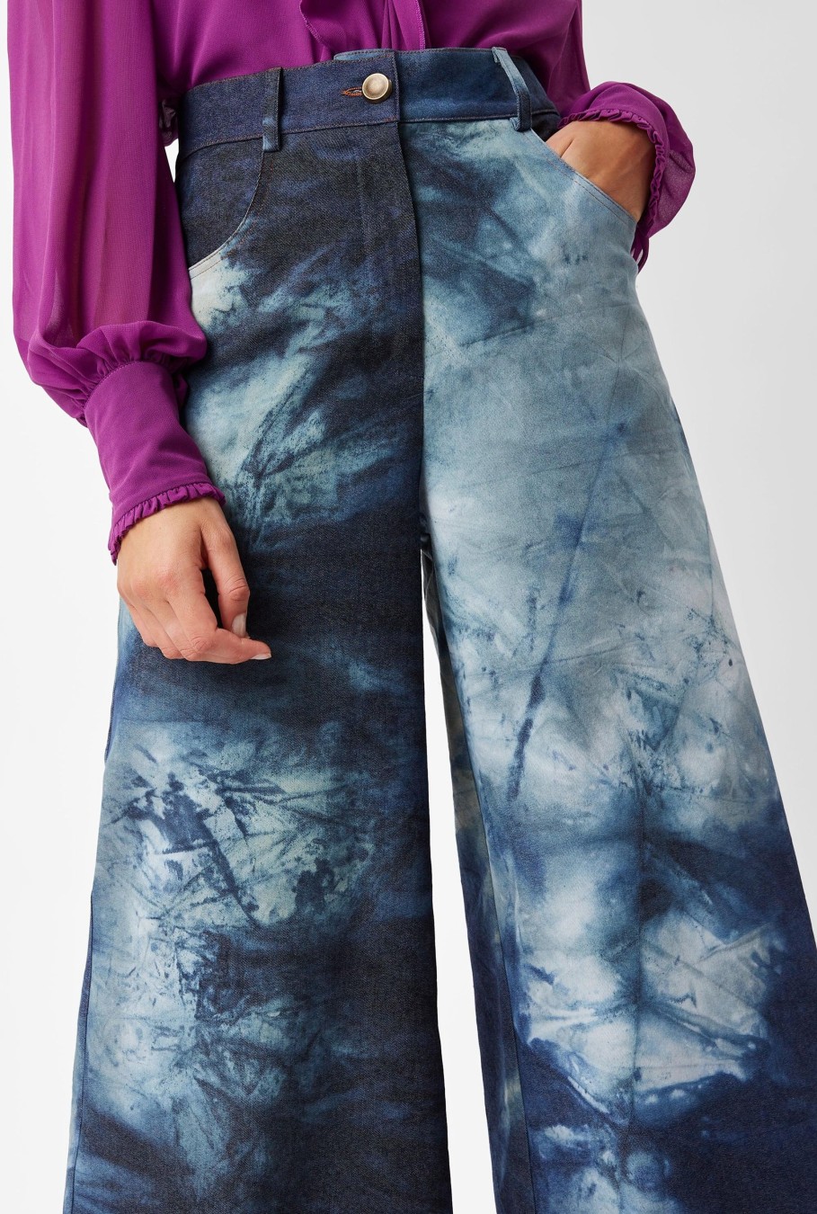 James Lakeland Trousers | Denim Tie Dye Jeans