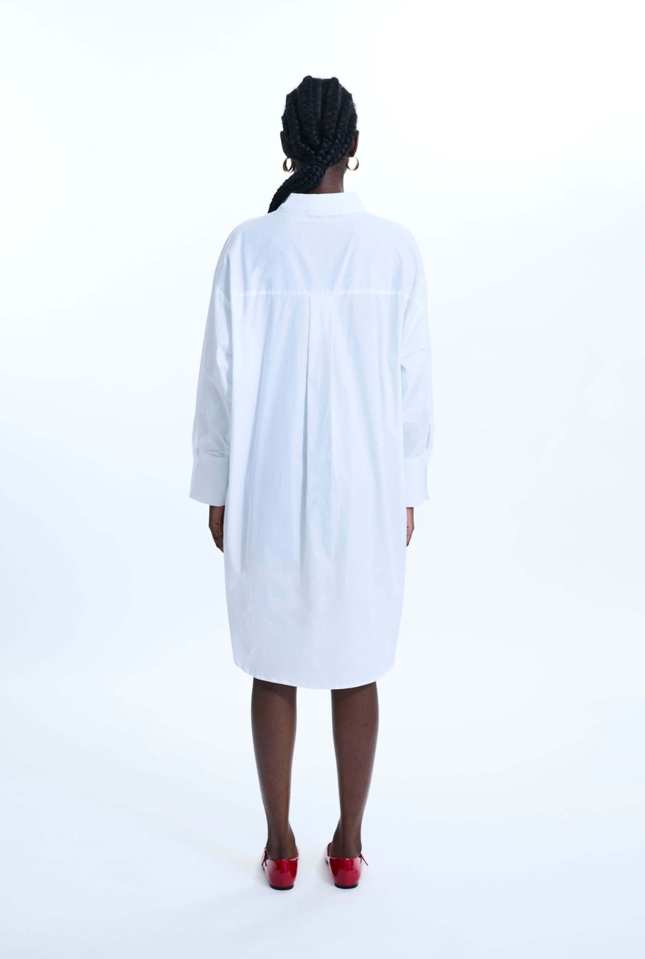 James Lakeland Tops & Knitwear | Oversized Plain Shirt White