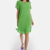 James Lakeland Dresses | Short Sleeve Wave Hem Dress Green