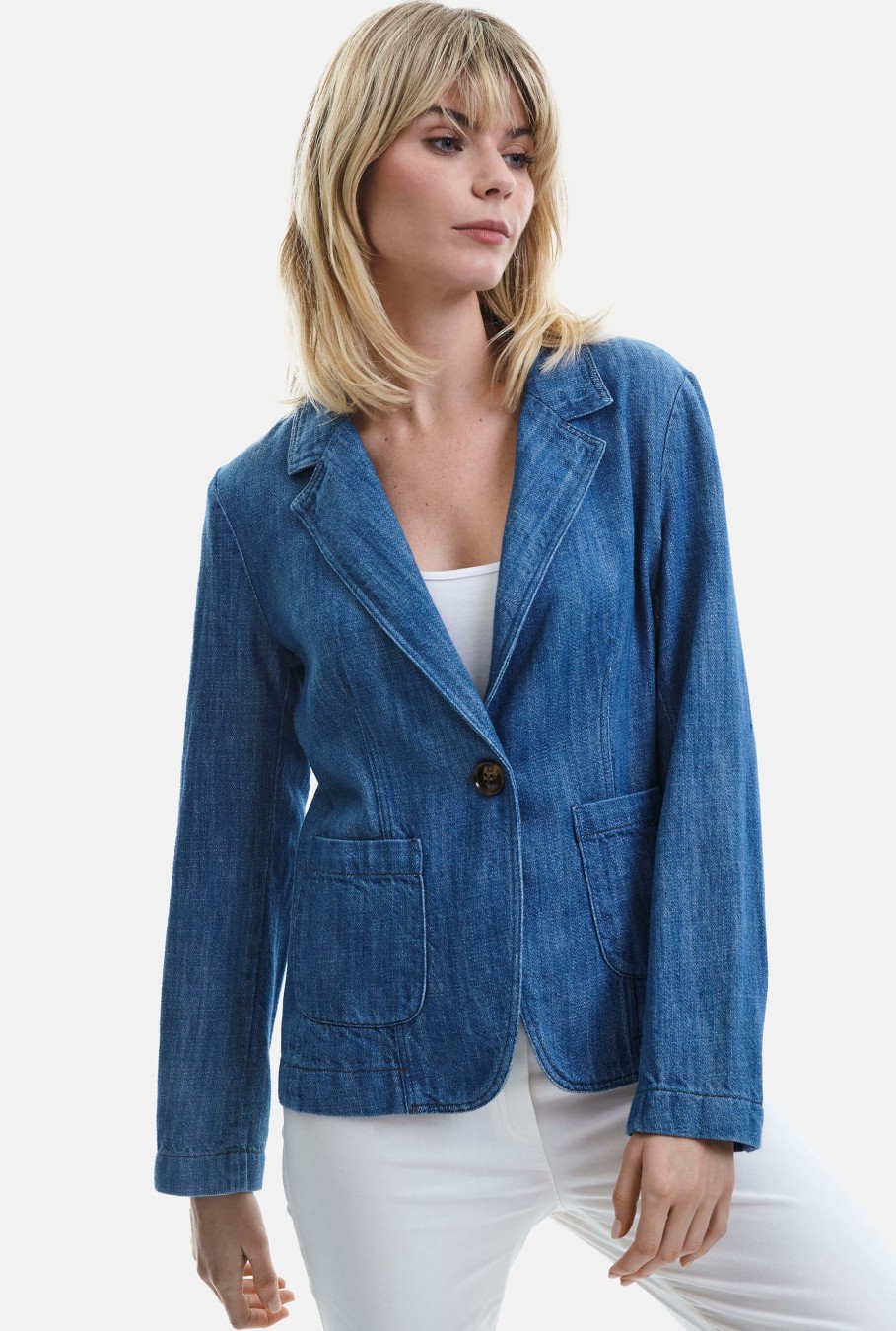 James Lakeland Coats & Jackets | One Button Denim Jacket