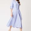 James Lakeland Dresses | Roll Sleeve Midi Dress Lilac