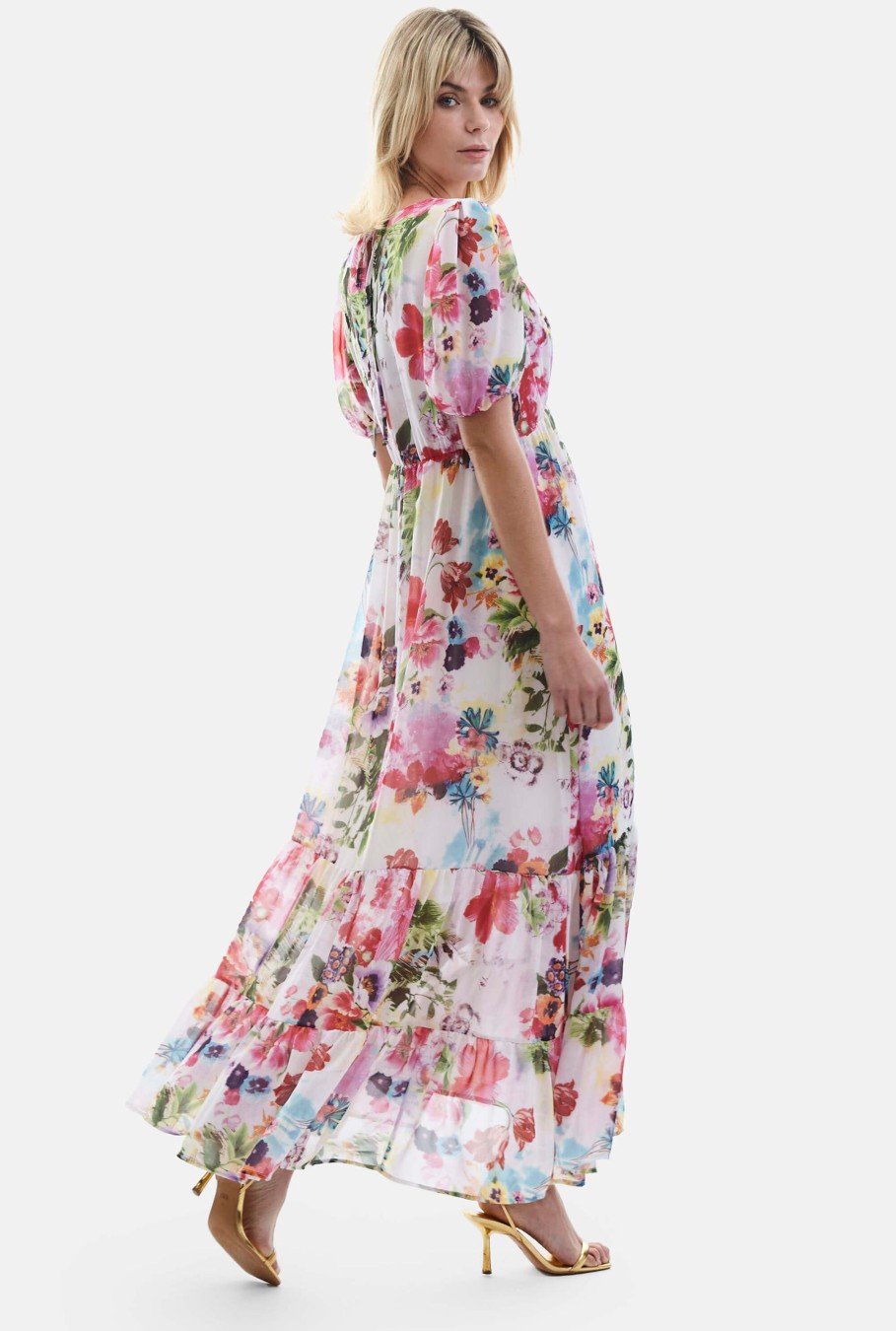 James Lakeland Dresses | V-Neck Floral Midi Dress