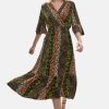 James Lakeland Dresses | Flute Sleeve Midi Dress