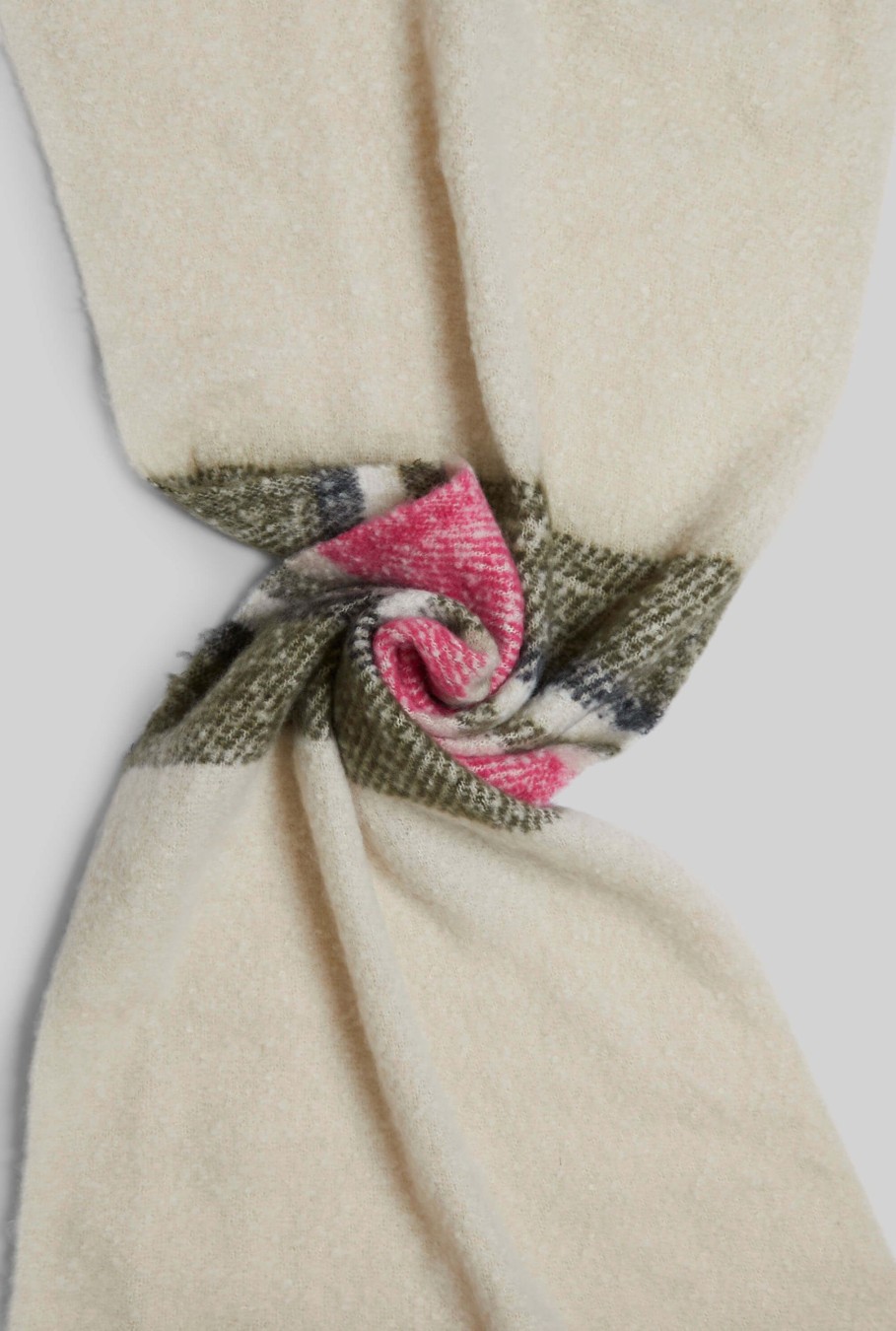 James Lakeland Accessories | Stripe Blanket Scarf Pink