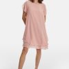 James Lakeland Dresses | Short Sleeve Wave Hem Dress Pale Pink