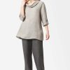 James Lakeland Tops & Knitwear | Linen Cowl Neck Top