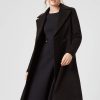 James Lakeland Coats & Jackets | Double Breasted A Line Coat Black