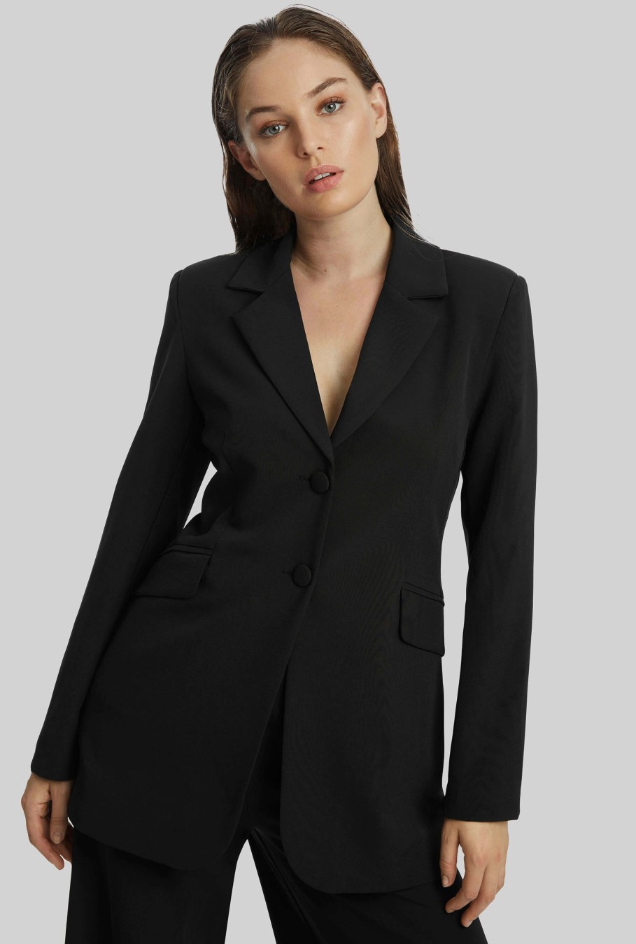 James Lakeland Coats & Jackets | Black Tuxedo Blazer