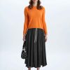 James Lakeland Tops & Knitwear | Scoop Neck Piped Edge Knit Orange