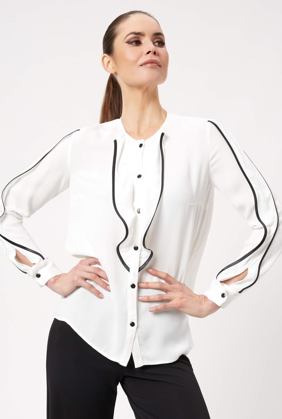 James Lakeland Tops & Knitwear | Ruffle Detail Shirt