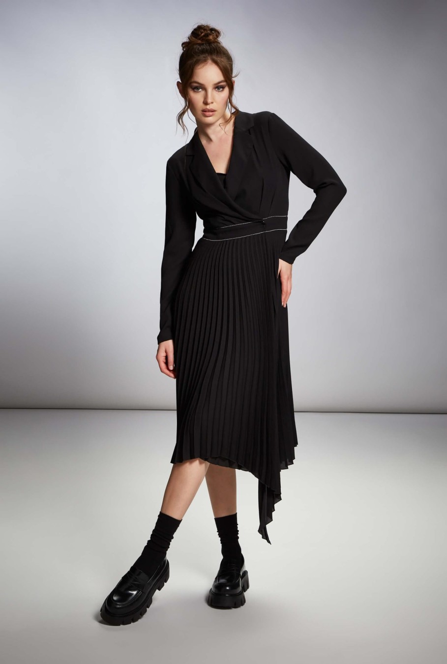 James Lakeland Dresses | Pleated Suit Dress