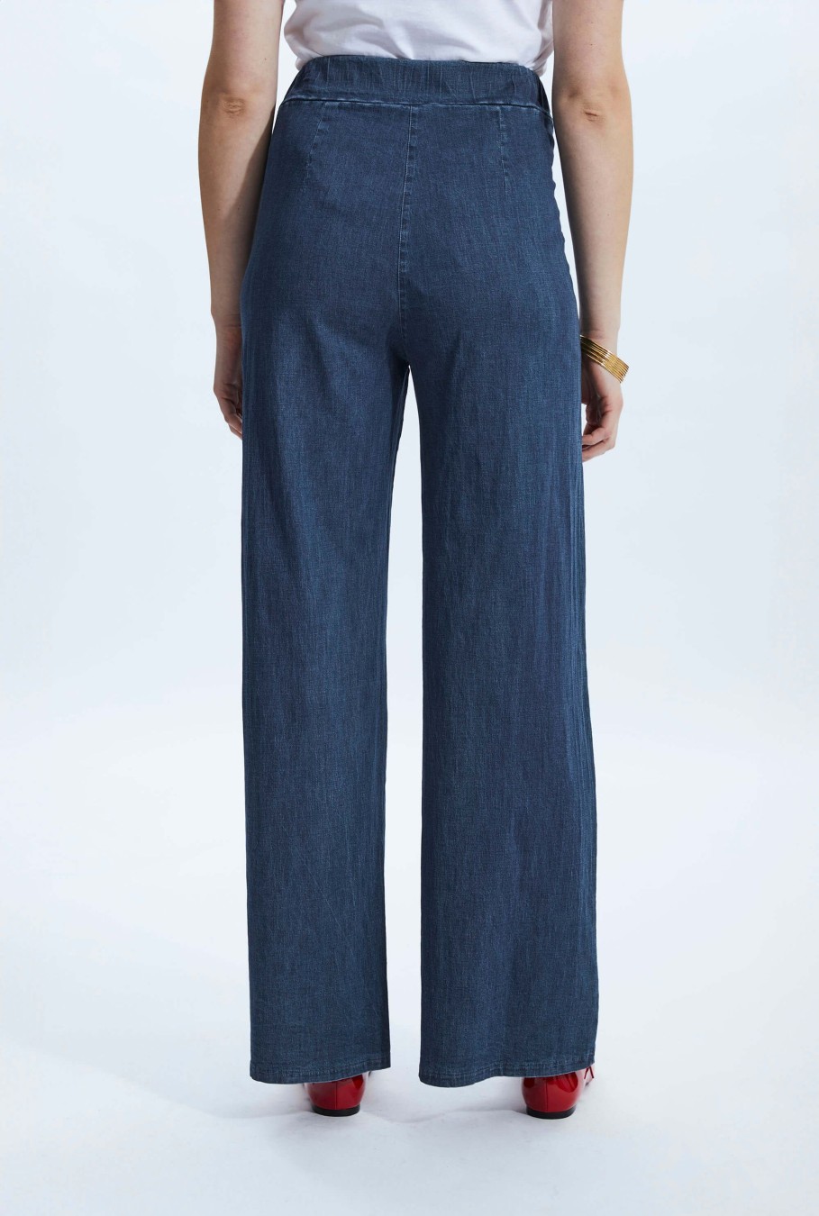 James Lakeland Trousers | Denim Wide Legged Jeans