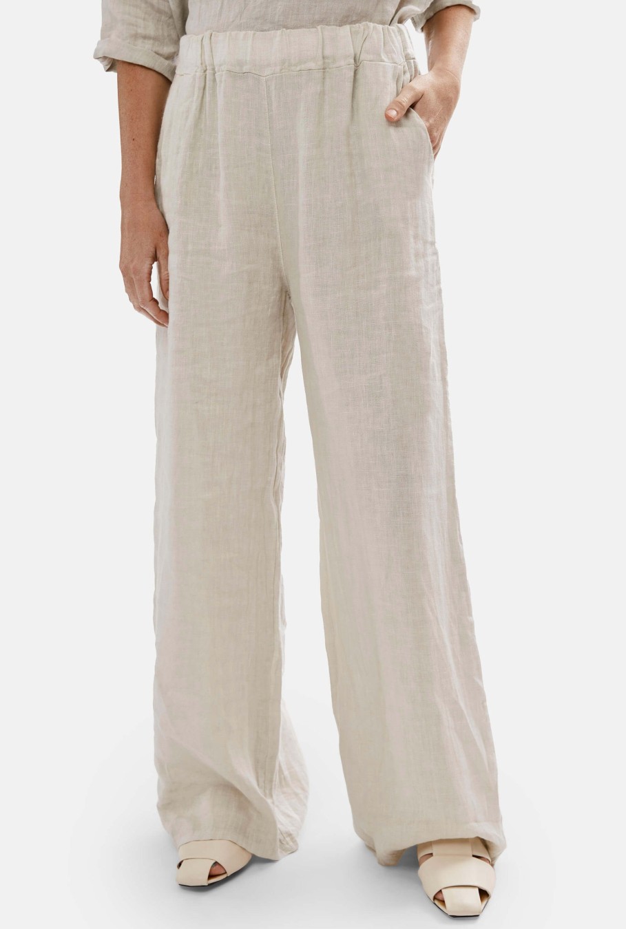 James Lakeland Trousers | Wide Leg Linen Trousers