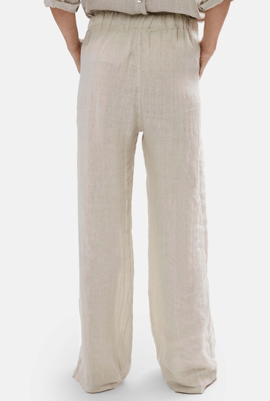 James Lakeland Trousers | Wide Leg Linen Trousers