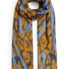 James Lakeland Accessories | Heart Detail Leopard Print Scarf Yellow