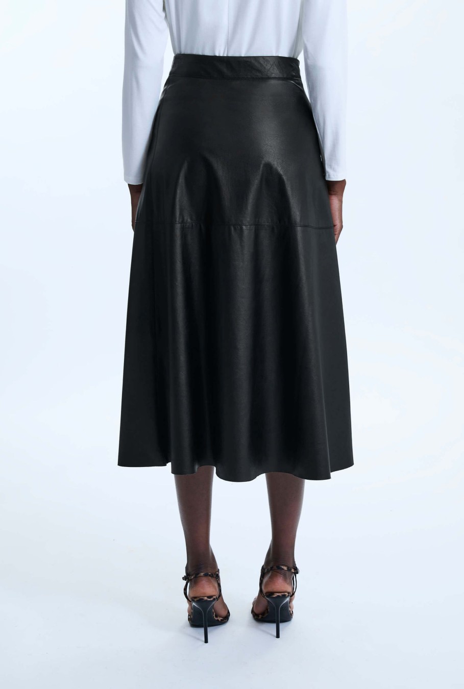 James Lakeland Skirts | A Line Faux Leather Skirt