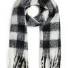 James Lakeland Accessories | Buffalo Check Pattern Scarf Black-White