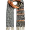 James Lakeland Accessories | Asymmetrical Stripe Scarf Multicolour