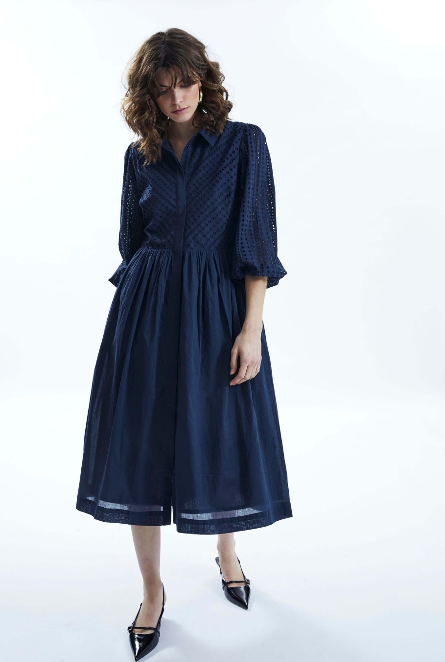 James Lakeland Dresses | Broderie Anglaise Midi Dress