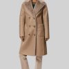 James Lakeland Coats & Jackets | Reversible Faux Leather Coat Beige