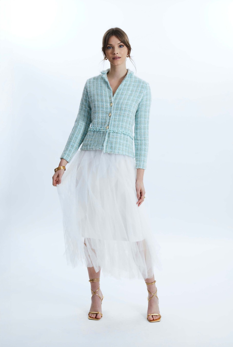 James Lakeland Skirts | Organza Ruffled Skirt White