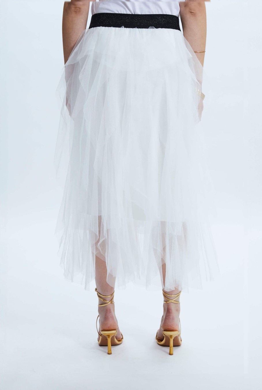 James Lakeland Skirts | Organza Ruffled Skirt White