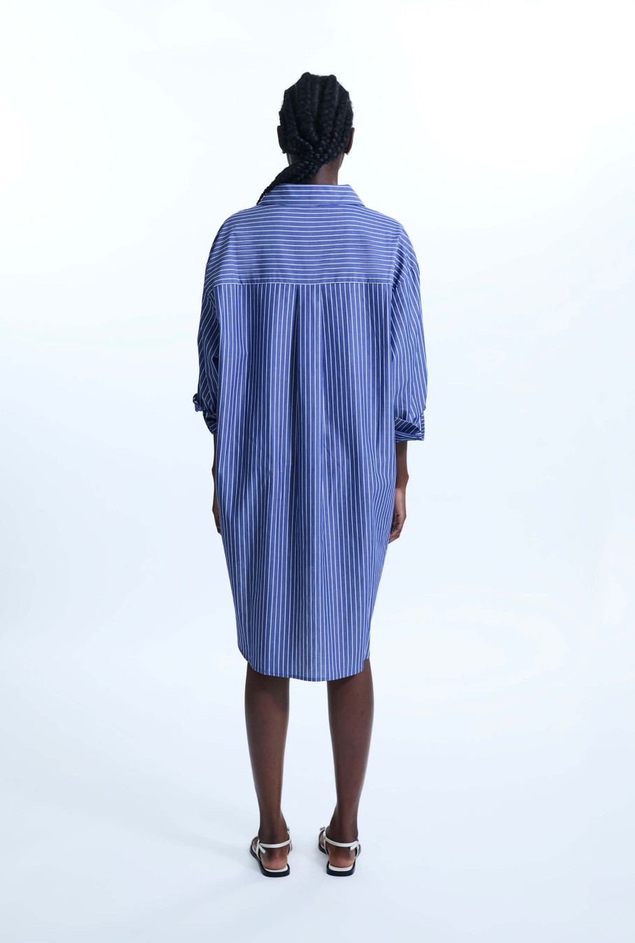 James Lakeland Tops & Knitwear | Oversized Stripped Shirt Navy-White