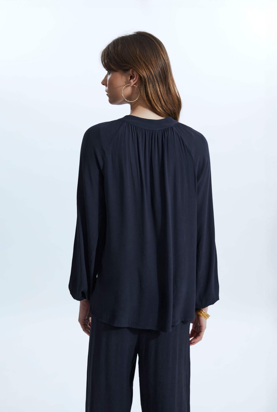 James Lakeland Tops & Knitwear | Tie Up Neck Blouse