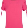 James Lakeland Tops & Knitwear | Bow Sleeve T-Shirt Fuchsia