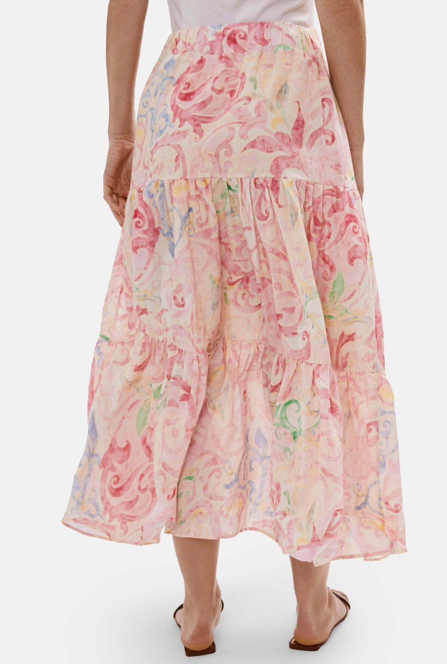 James Lakeland Skirts | Printed Tiered Midi Skirt